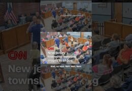 New Jersey township meeting erupts in chaos
