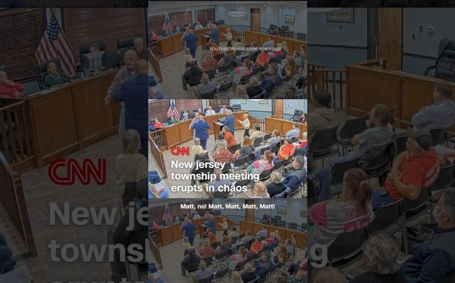 New Jersey township meeting erupts in chaos