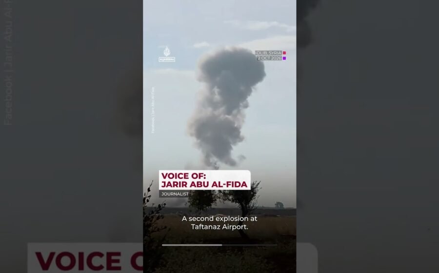 Explosions reported near military airport in Syria’s Idlib province