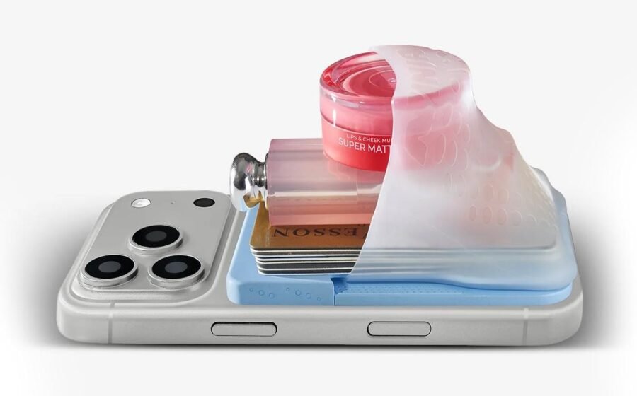 This stretchy MagSafe storage pouch gives your phone a sizable trunk