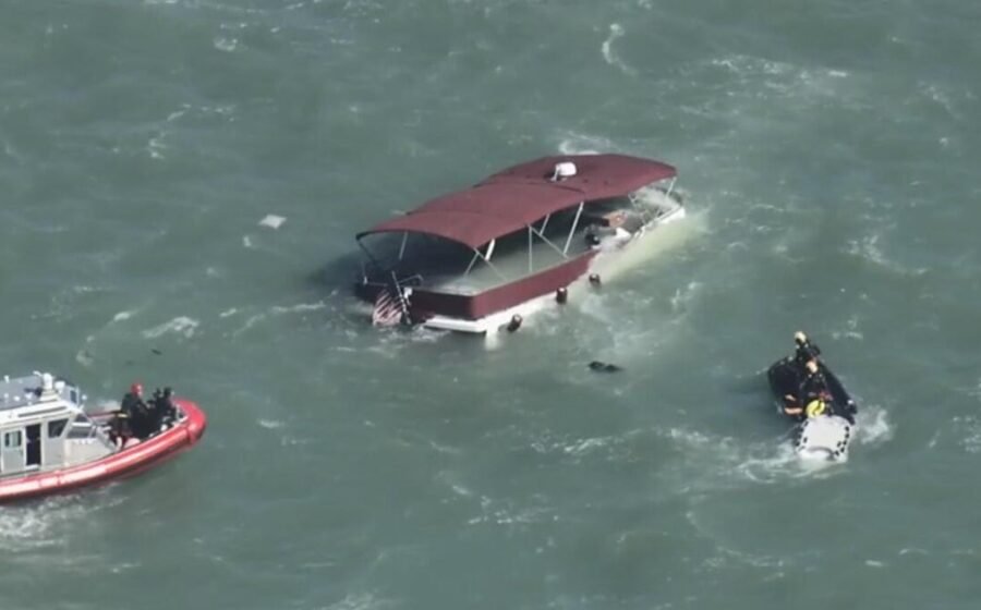 1 dead, 3 missing after boat sinks near Alcatraz Island in San Francisco Bay