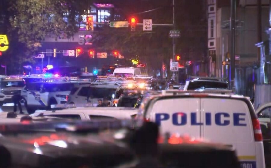Gunman shoots 2 police officers in West Philadelphia