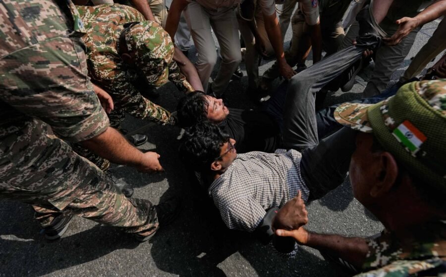 Founder of India's 'Cockroach' movement among hundreds detained amid mass protest