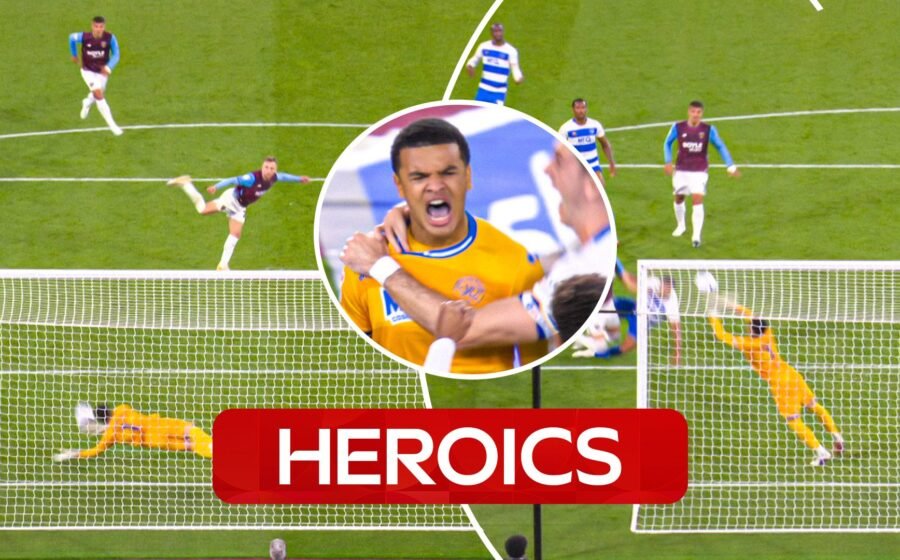INCREDIBLE! QPR's Charles saves stoppage-time Bowen pen AND rebound!