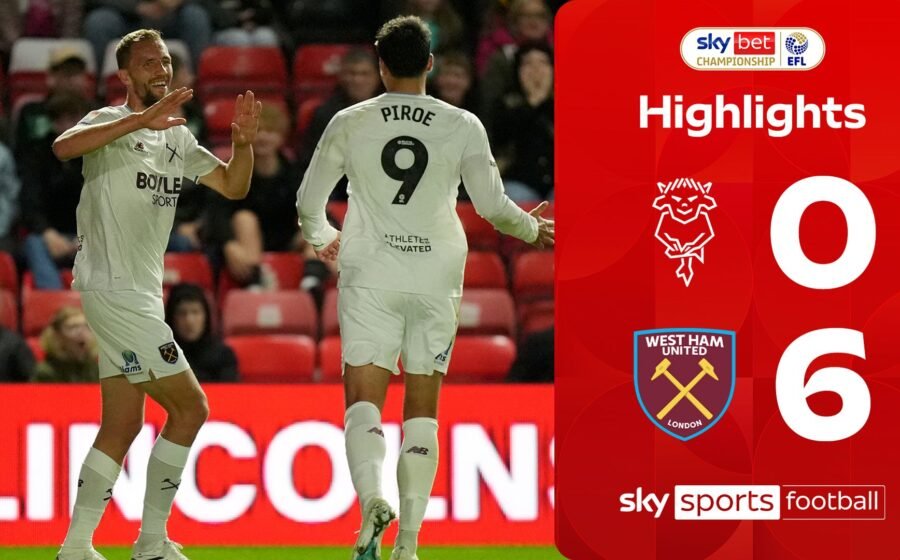 West Ham hit nine-man Lincoln for six