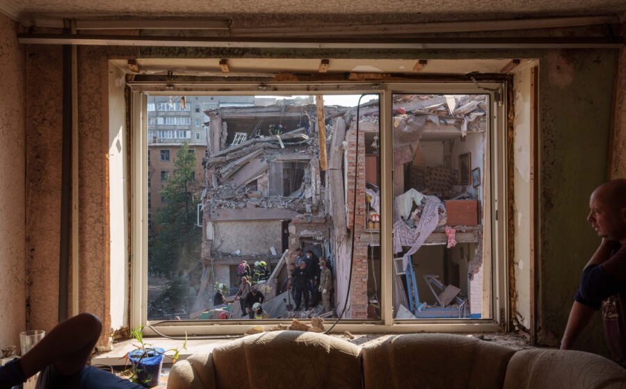 Russian strikes on Ukraine's public buses leave 30 dead as blackouts worsen in Kyiv