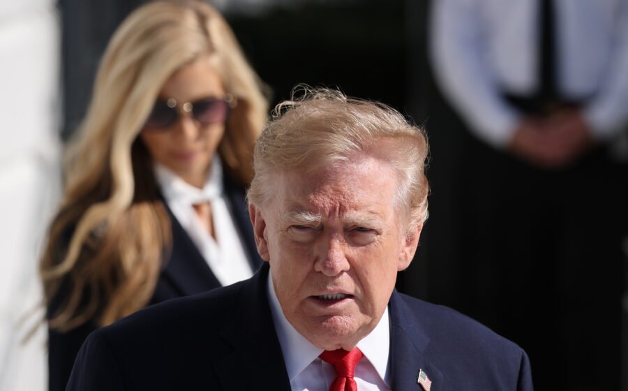 Trump casts doubt on press secretary's future